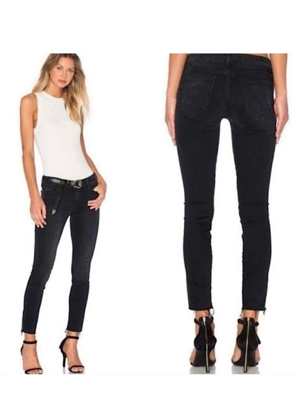 Mother black skinny jeans
